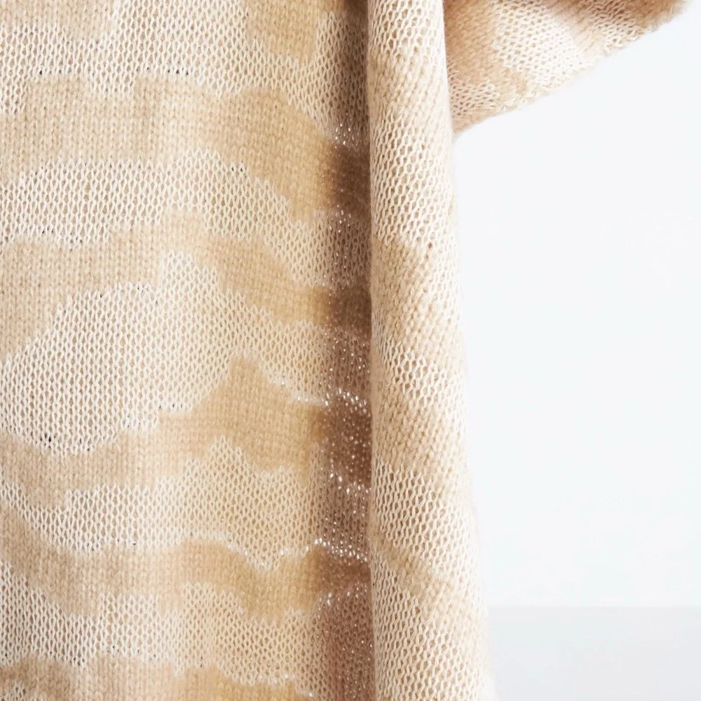 NWT Anthropologie Woven Tigre Throw Blanket